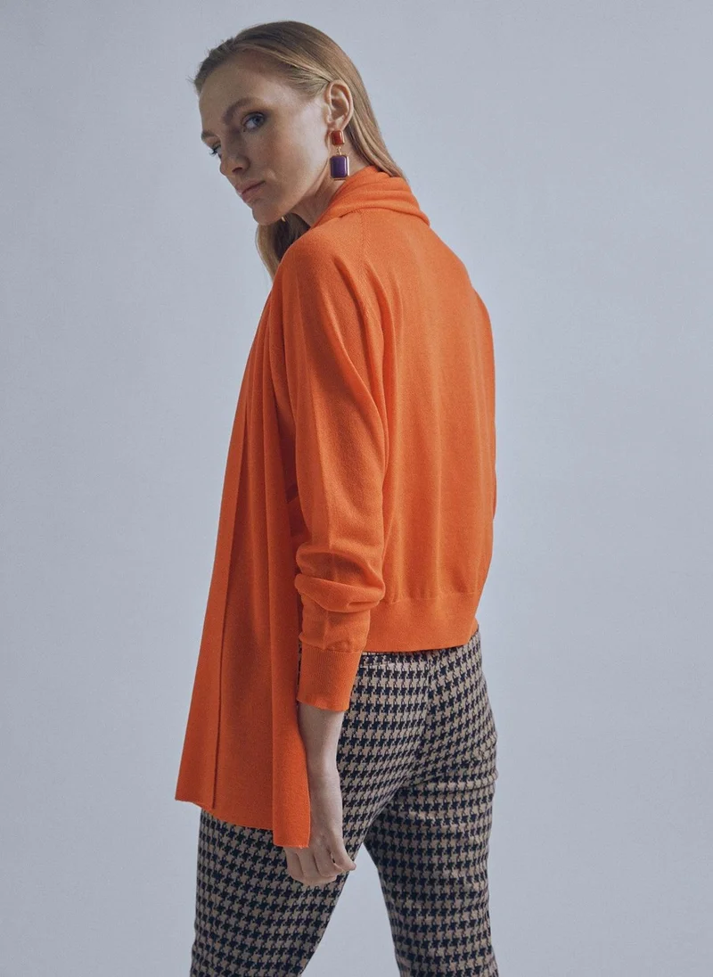 Lola Casademunt Knit sweater with scarf detail