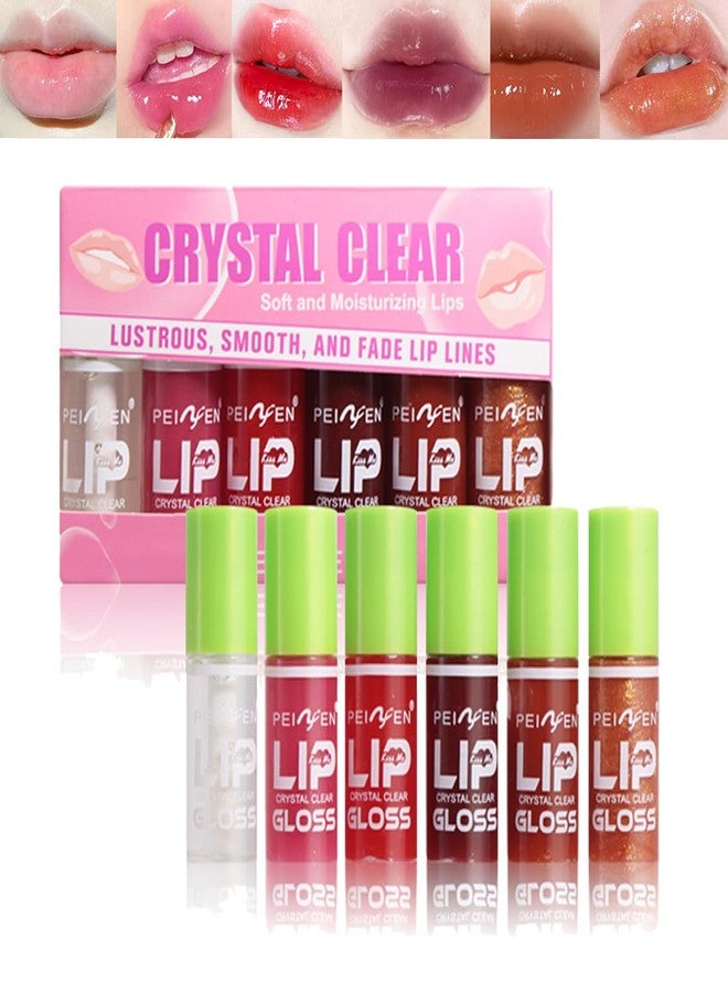 teerova 6 Colors Lip Oil, Hydrating Tinted Plumping Lip Gloss, Shiny Glow Non-sticky Nourishing Lip Care Oil - Image 1