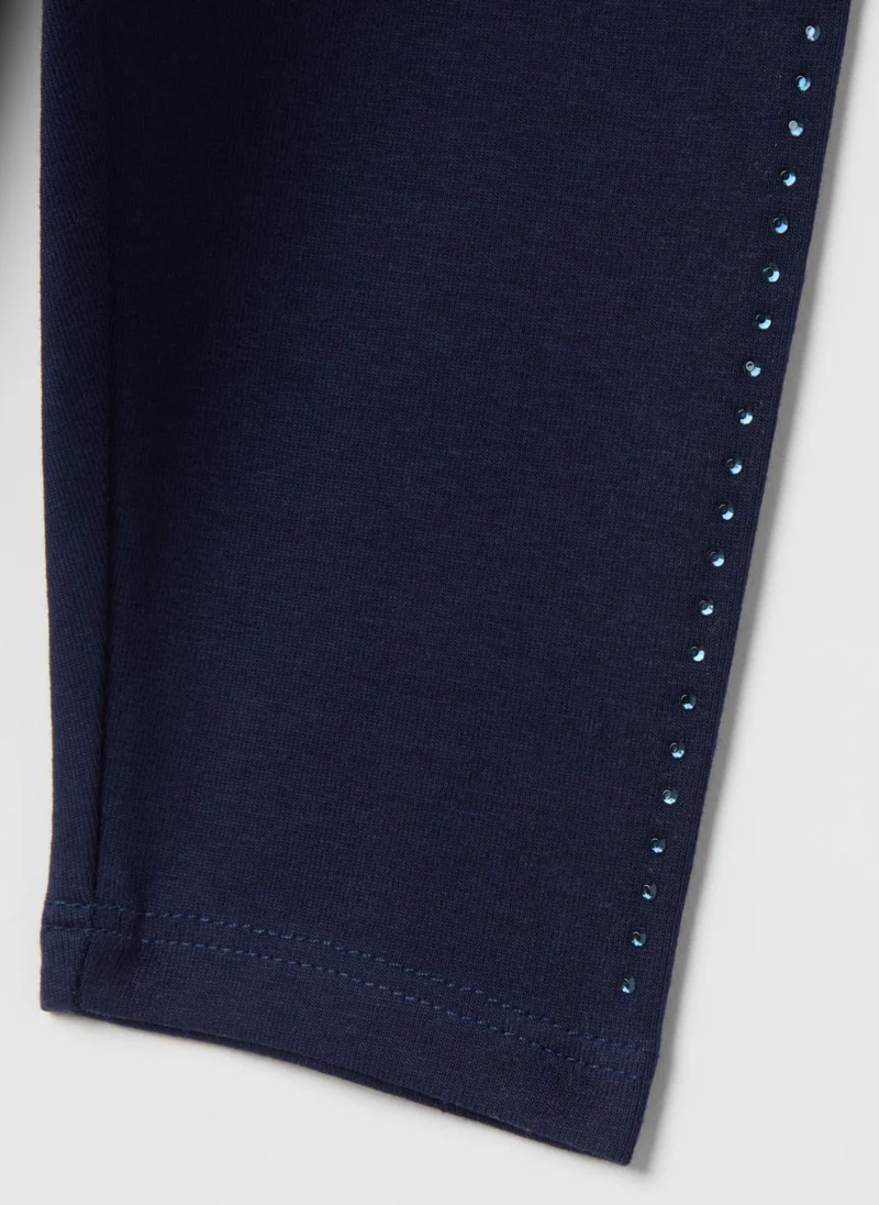 Ovs  OVS Three-Quarter Leggings With Diamantã©S for Kids | Best Price UAE