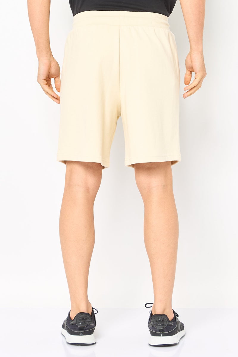 Reebok Men Sportswear Fit Training French Terry Shorts, Beige - Image 3