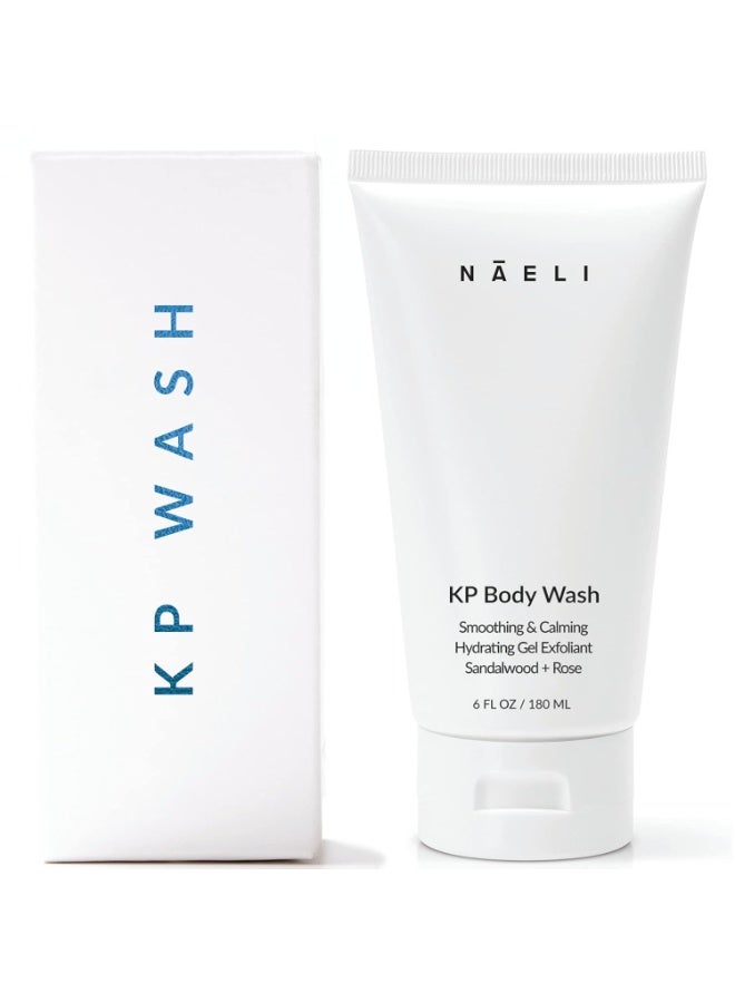NAELI NAELI Keratosis Pilaris & Acne Exfoliating Body Wash Cleanser with 14% Glycolic & Salicylic Acid - Natural KP Bump Eraser & Strawberry Legs Treatment, Back & Butt Acne - Smooths & Hydrates, 6 oz - Image 1