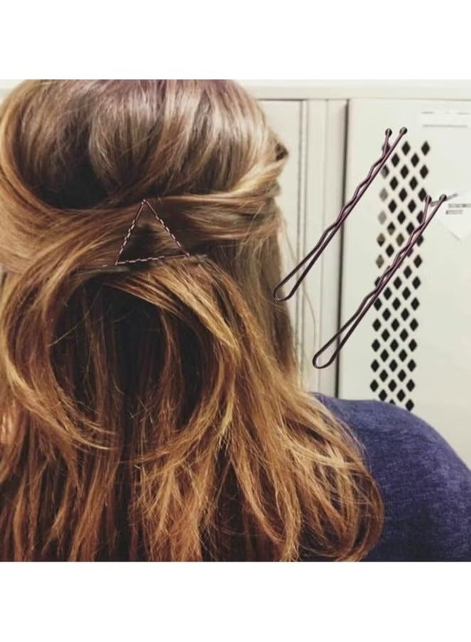 Bobby Pins Brown, 200-Count Hair Pins With Store Box, Great for All Hair Types(2.2 Inch) - Image 2