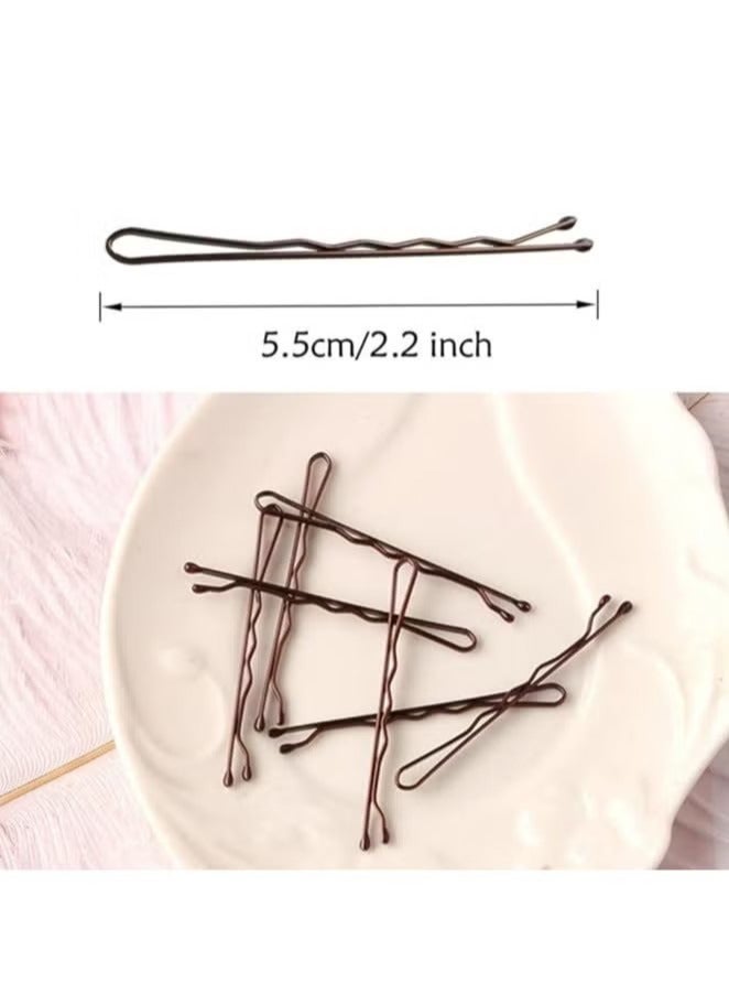 Bobby Pins Brown, 200-Count Hair Pins With Store Box, Great for All Hair Types(2.2 Inch) - Image 5