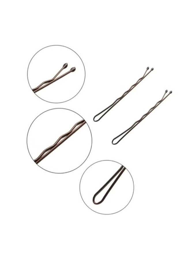 Bobby Pins Brown, 200-Count Hair Pins With Store Box, Great for All Hair Types(2.2 Inch) - Image 4