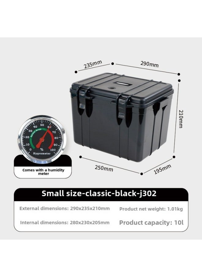 Generic Multifunctional Moisture-proof Storage Box SLR Camera Lens Protection Box Photographic Equipment Drying Anti-mold Instrument Toolbox-Color:J302 Small Size  Comes With Hygrometer + Sponge Pad  - Image 1
