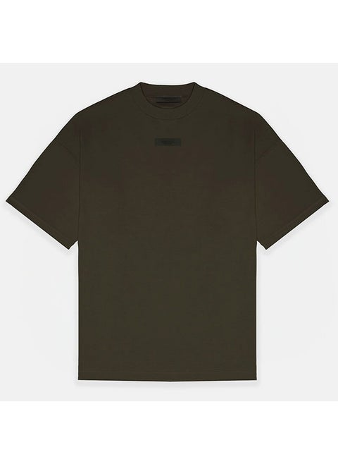 2024 New Essentials Short-sleeved Mens T-shirt Loose Fashion Brand Fog High Street for Men and Women with Spring ink black