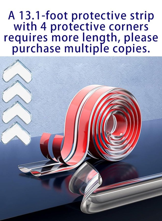 Tayfeim Corner Protector Baby,Corner Protectors for Furniture,Crib Bumpers,Edge Protector Strip with 3M Adhesivef (13.1ft（4M） 0.6 * 0.6in with 4 Corners) Soft and Safe - Image 2