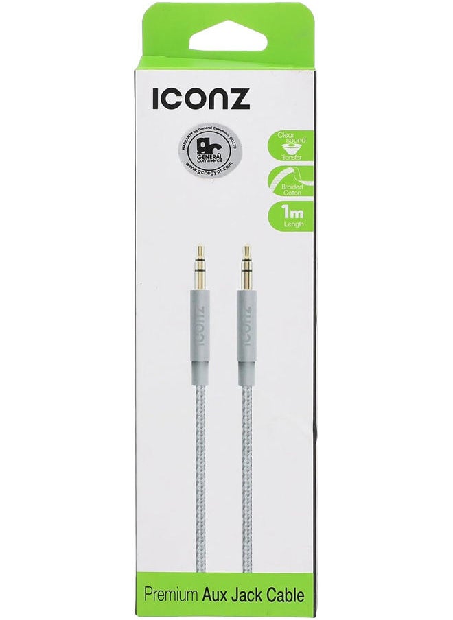 Iconz - Braided Aux Cable 1 M - Image 1