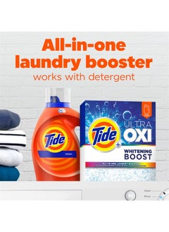 Tide Ultra Oxi Whitening Boost, All in One Laundry Booster, Color Safe Whitening, Stain and Odor Fighter, 66 Loads, 57 oz  - Image 2