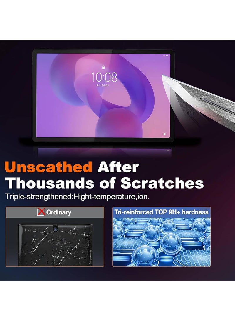 general 2Pack Screen Protector for Lenovo Idea Tab Pro 12.7-inch 2025, Full Coverage 9H Glass Film, HD Transparent Scratch Resistant, Bubble Free Shock ResistantFor Lenovo Idea Tab Pro 2025 - Image 4