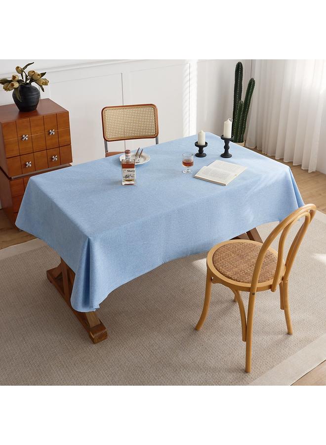 Bluejw Chinese Style Solid Color Tablecloth Cotton And Linen Style Linen Texture Light Luxury High-Level Decorative Table Cloth Tea Table Tablecloth - Image 1