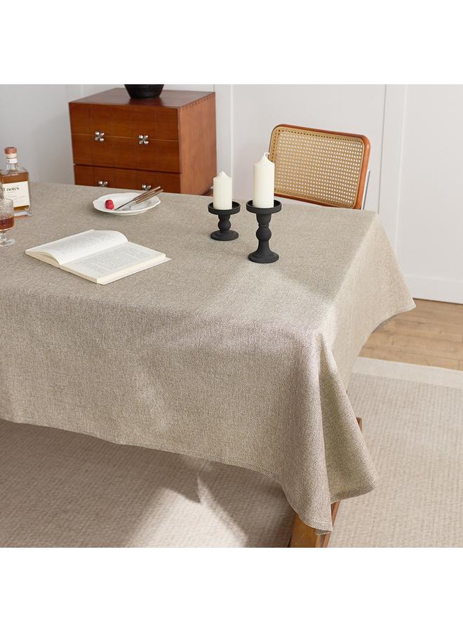 Bluejw Chinese Style Solid Color Tablecloth Cotton And Linen Style Linen Texture Light Luxury High-Level Decorative Table Cloth Tea Table Tablecloth - Image 4