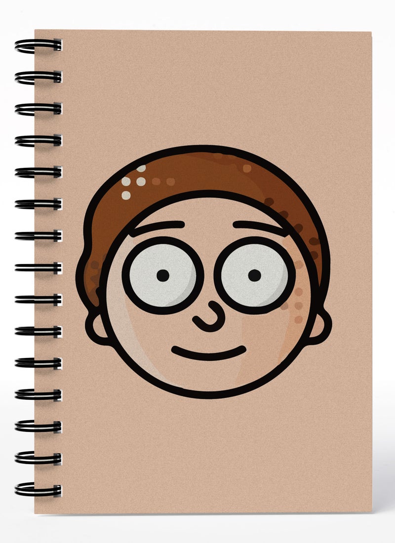 LOUD UNIVERSE Wirebound Spiral Notebook Rick And Morty Icon Style Lined Writing Journal - Image 1