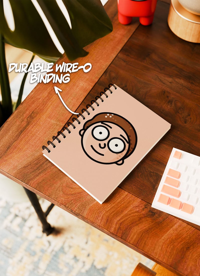 LOUD UNIVERSE Wirebound Spiral Notebook Rick And Morty Icon Style Lined Writing Journal - Image 3