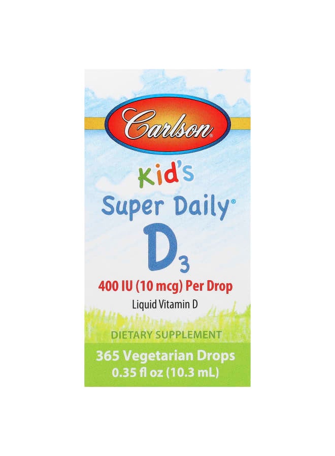 Carlson Kid's Super Daily® D3, 0.35 fl oz (10.3 ml)