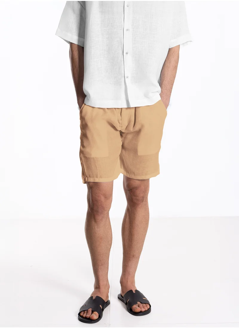 شايبس LINEN BLEND SHORTS