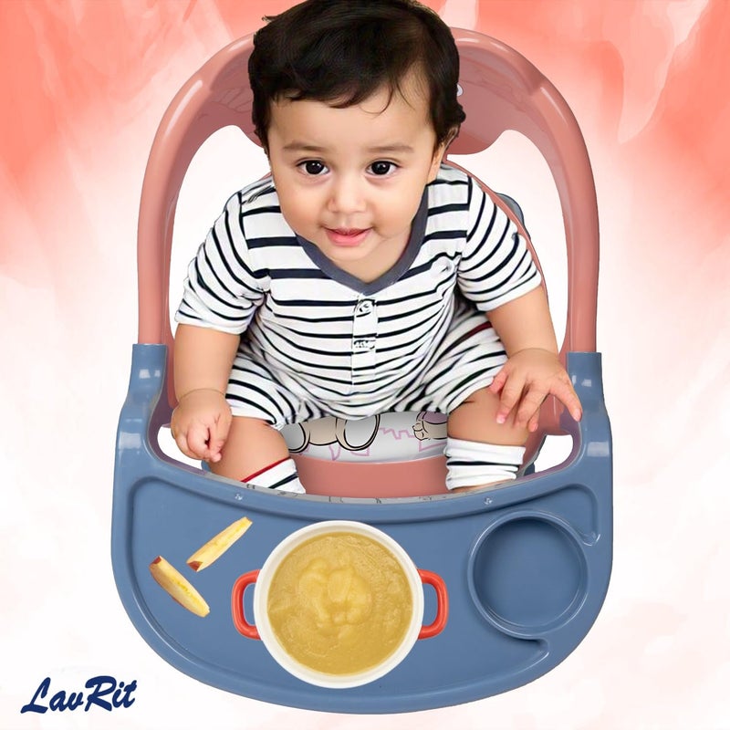 LavRit Plastic Baby Feeding Chair, with Tray Chair/Booster Plastic Chair for Kids/Feeding Chair for Kids,Portable Eating/Safe Chair(1-3 Years)/Upto 20 Kgs - Image 5