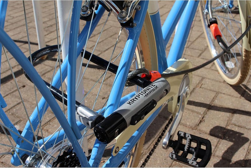 Kryptonite Kryptolok Standard Bike U-Lock with Cable, Heavy Duty Anti-Theft Bicycle U Lock, 12.7mm Shackle and 10mm x 4ft Length Security Cable with Mounting Bracket and Keys - Image 5