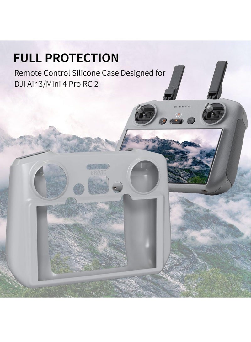 Captaintech Silicone Protective Cover Sleeve for DJI Air 3/Mini 4 Pro RC 2 Remote Controller - Protective Case Compatible with DJI Air 3 or Mini 4 Pro RC 2 Controller Accessories - Image 2