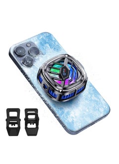 Generic Cell Phone Cooler, Magnetic Cooling Fan, Portable Lightweight Mobile Phone Cooling Fan, with Semi-Conductor Cooling Chip, RGB Phone Radiator, Suitable for All Smartphones  - Image 1