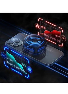 Generic Cell Phone Cooler, Magnetic Cooling Fan, Portable Lightweight Mobile Phone Cooling Fan, with Semi-Conductor Cooling Chip, RGB Phone Radiator, Suitable for All Smartphones  - Image 3