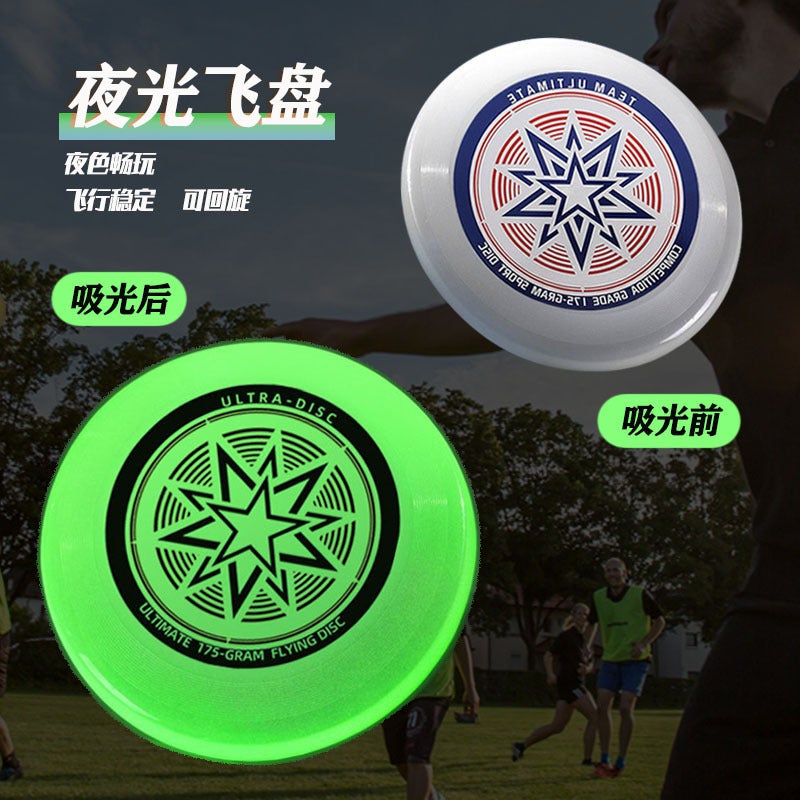Glow-In-The-Dark Flying Disc For Outdoor Children, Soft And Flexible, Professional Sports-Grade Extreme Luminous Team-Building Parent-Child Activity Flying Disc - Image 2
