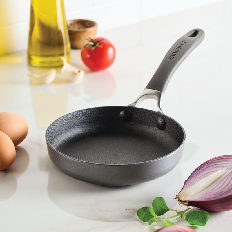 Circulon A1 Series with ScratchDefense Technology Nonstick Induction, Mini Frying Pan/Skillet, Metal Utensil Safe, 6.25 Inch Open Fry Pan - Graphite - Image 3
