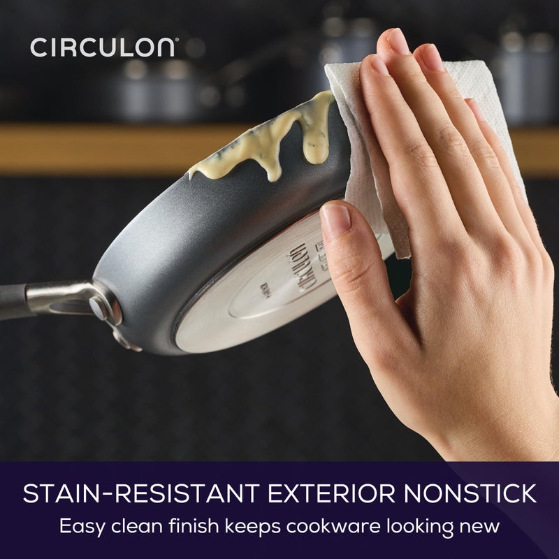 Circulon A1 Series with ScratchDefense Technology Nonstick Induction, Mini Frying Pan/Skillet, Metal Utensil Safe, 6.25 Inch Open Fry Pan - Graphite - Image 5