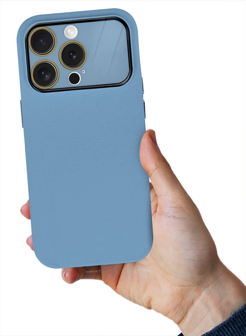 Hard Silicone Case Cover for Apple iPhone 14 Pro - Cover with Camera Protection Bumper - Auto Focus Design - Light Blue - Image 2