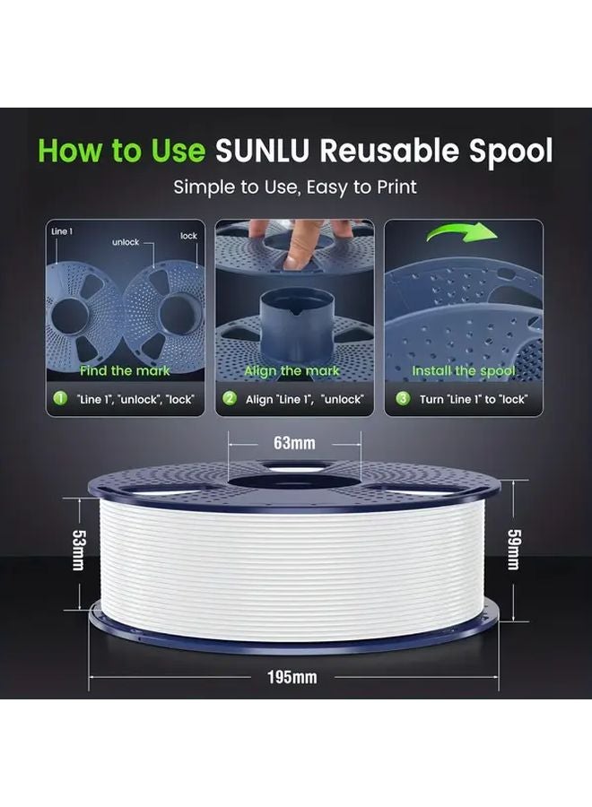 1kg Black PLA 3D Printer Filament 1 75mm FDM Printing Material For Monoprice Creality Prusa - Image 3