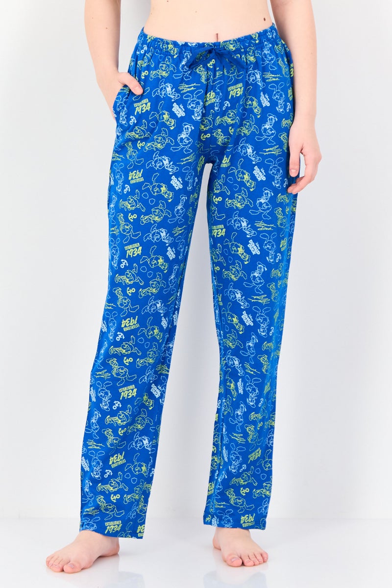 Zivame x Disney Women Allover Print Drawstring Pyjama Pants, Multicolor - Image 1
