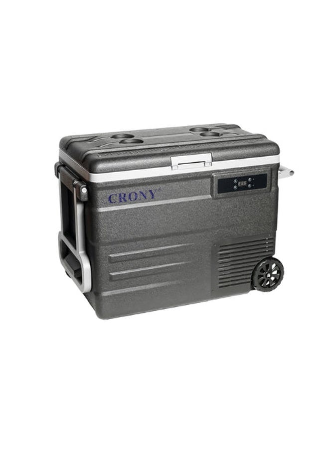 كروني ثلاجة سيارة محمولة U65 سعة 65 لتر، تجميد -20 درجة مئوية، تحكم LED، طاقة مزدوجة، تصميم بعجلات - Image 4
