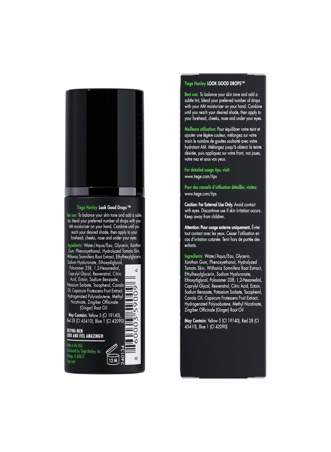 Tiege Hanley Look Good Tanning Drops for Men, Daily Tinted Face Moisturizer Mix-In with Hyaluronic Acid for Hydration, Natural Tan Finish and Antioxidant Support, Men’s Skin Care, 20 ML - Image 2