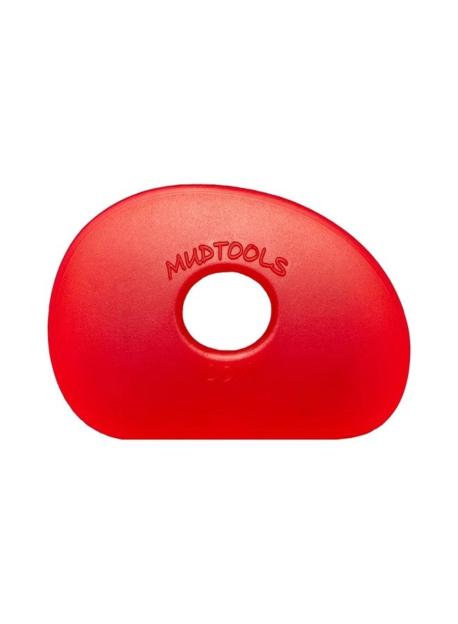 Sherrill Mudtools Shape 0 Polymer Rib for Pottery and Clay Artists, Red Color Very Soft