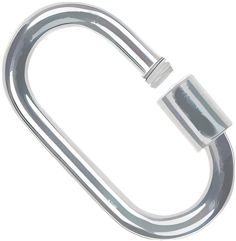 uGems 14mm x 8mm Sterling Silver Carabiner Twist Barrel Secure Clasp Twist Barrel Secure Locking Design for Jewelry Making and Charm Holders 925 Silver Perfect for Jewelry Making SKUss248