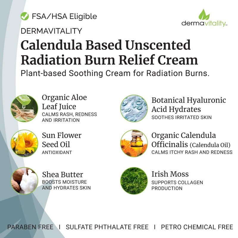 UltimateVitality Unscented Radiation Burn Relief Cream  Calendula Cream for Radiation Patients Natural Organic Paraben Pthalate Free  2 ounces - Image 2