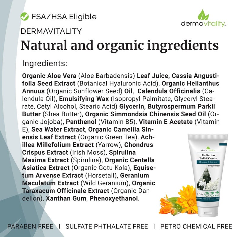 UltimateVitality Unscented Radiation Burn Relief Cream  Calendula Cream for Radiation Patients Natural Organic Paraben Pthalate Free  2 ounces - Image 5