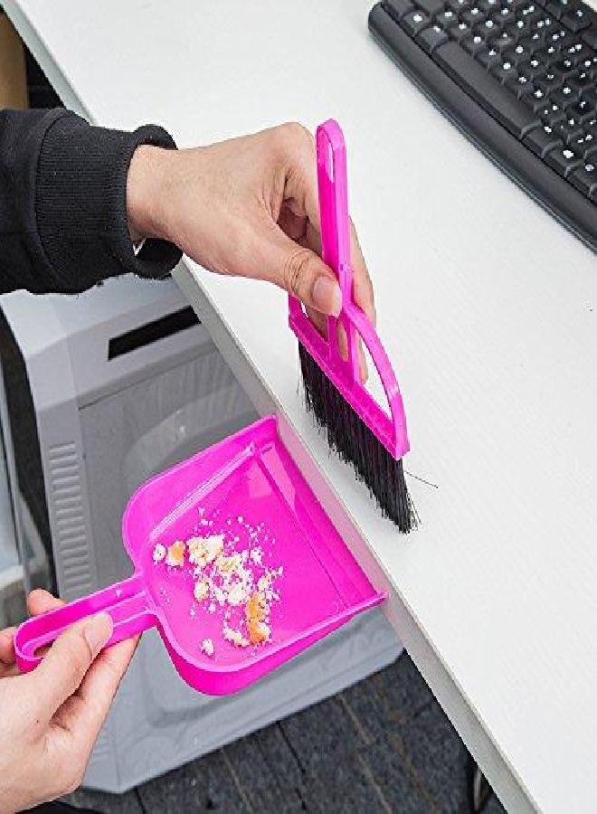 TOPZEA 6 Pack Mini Dust Pan and Brush Set, Mini Hand Broom Dustpan Set for Table, Desk, Countertop, Keyboard, Cat, Dog and Other Pets - Image 2