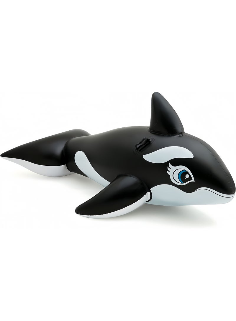 Generic Children's inflatable swimming mounts | Outdoor inflatable swimming tools | Playful floating bed swimming equipment  - Image 1