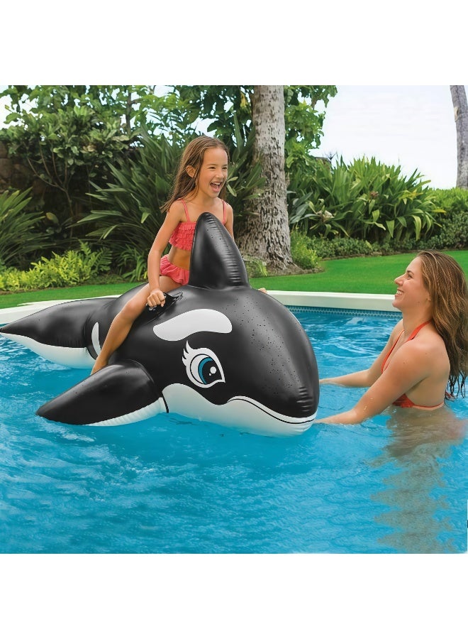 Generic Children's inflatable swimming mounts | Outdoor inflatable swimming tools | Playful floating bed swimming equipment  - Image 2