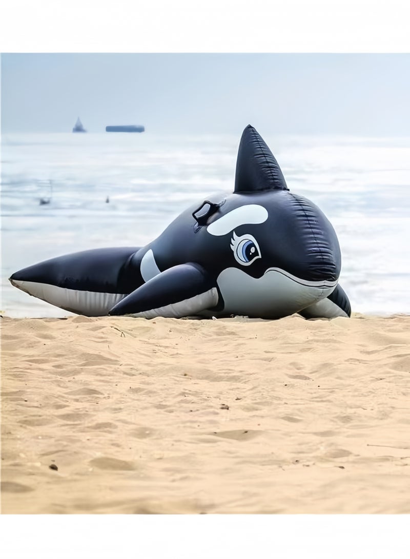 Generic Children's inflatable swimming mounts | Outdoor inflatable swimming tools | Playful floating bed swimming equipment  - Image 5