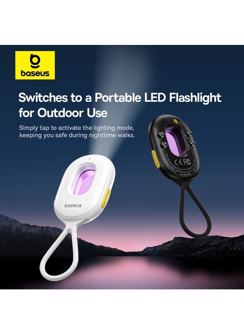 Baseus - Baseus Heyo Series II Infrared Camera Detector - Mini Travel Home Hidden Camera Finder, Anti-Theft, Dual Detection Modes, Portable LED Flashlight - White - Image 1