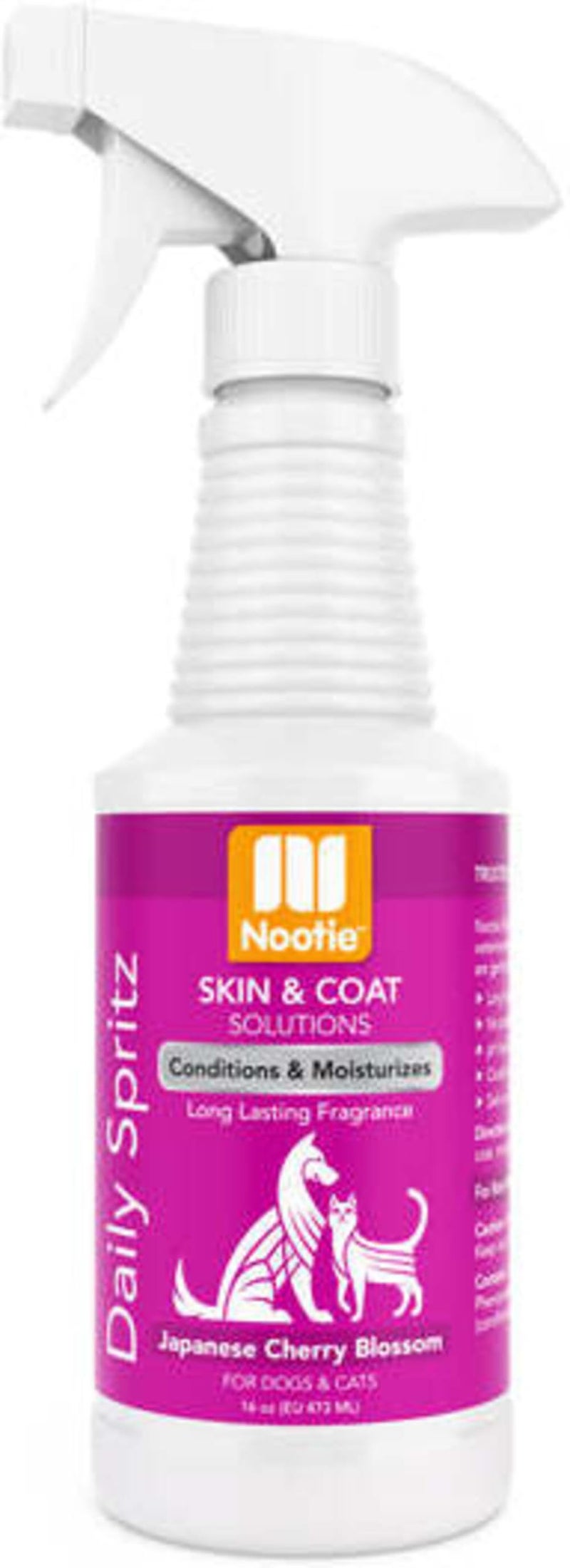 Nootie Daily Spritz Pet Conditioning Spray - Dog Conditioner for Sensitive Skin - No Parabens, Sulfates, Harsh Chemicals or Dyes - Revitalizes Dry Skin & Coat, Japanese Cherry Blossom, 16 oz(473 ml) - Image 1