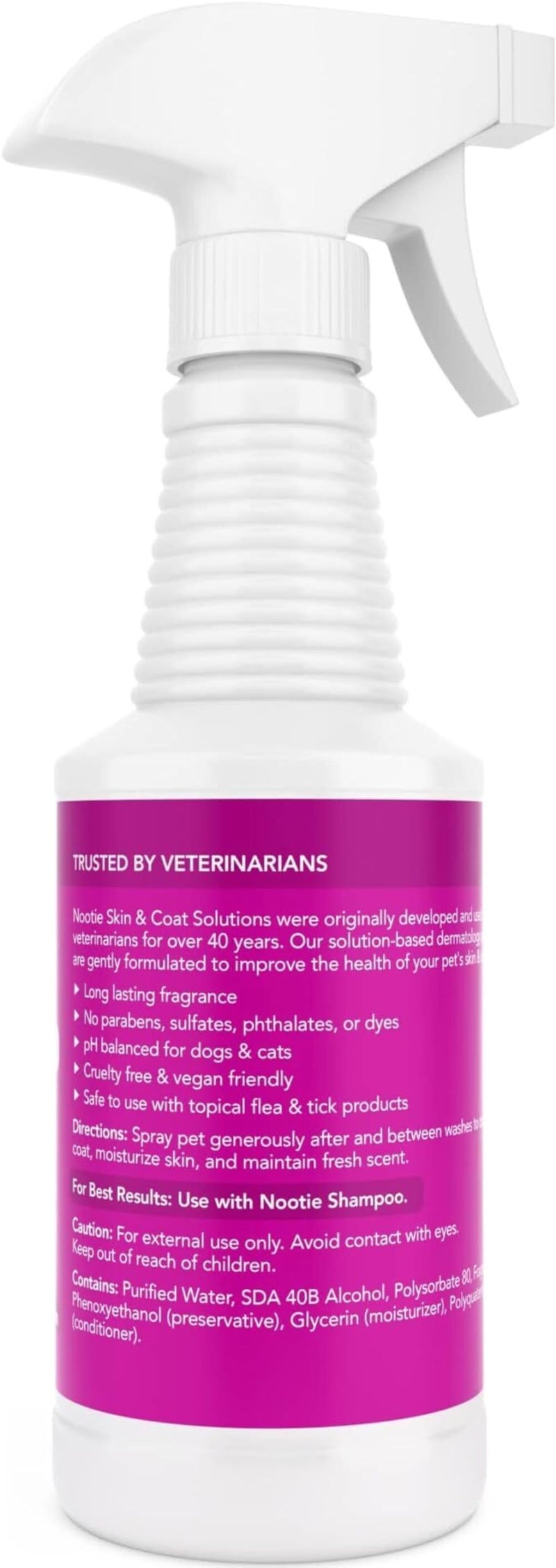 Nootie Daily Spritz Pet Conditioning Spray - Dog Conditioner for Sensitive Skin - No Parabens, Sulfates, Harsh Chemicals or Dyes - Revitalizes Dry Skin & Coat, Japanese Cherry Blossom, 16 oz(473 ml) - Image 2