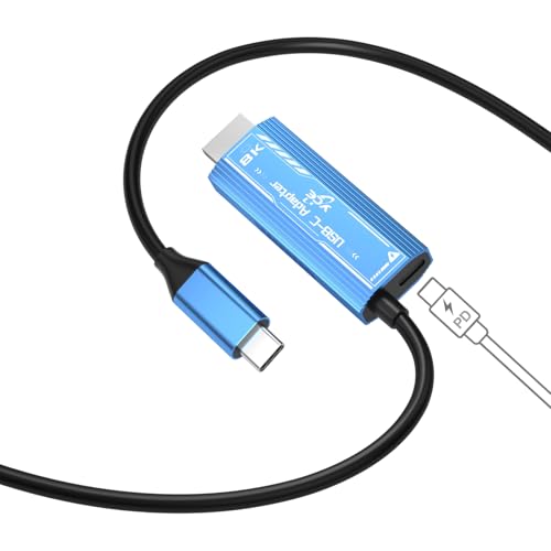 YOUGO LEE USB C to HDMI Cable Adapter, Upgrades 8K@60Hz C to HDMI Cable with 100W PD Fast Charging Adapter Compatible with Switch2/1, Mac, iPhone17 16 15, HD TV All Aluminum Body Fast Heat Dissipation 6.0FT - Image 1