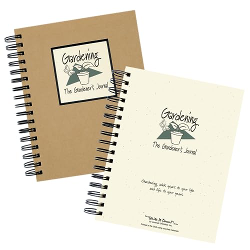 Write it Down series by Journals Unlimited, Guided Journal, Gardening, The Gardener's Journal, Full-size 7.5"x 9", Kraft Hard Cover, Made in USA - Image 2