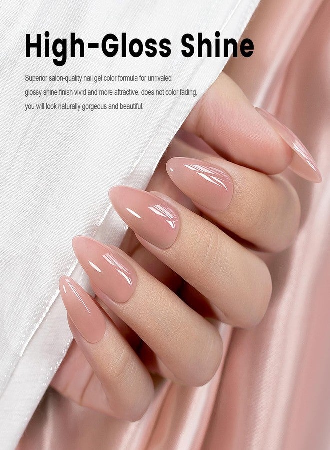 RARJSM Rubber Base Coat Gel Polish Nude Dirty Pink Skin Tone Rubber Base Gel for Nails Natural Nude Color French Manicure Extend Gel Soak Off Curing Requires Single Bottle 15ml Salon Home DIY Use - Image 2