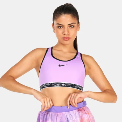 Nike Women's Swoosh On The Run Medium-Support Sports Bra