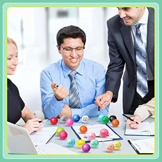 Jerify Motivational Stress Balls 1.57 Inches Inspirational Stress Relief Balls Colorful Quotes Anxiety Foam Balls for Kids Adults Students Hand Exercise Toys Encouraging Supplies (300 Pieces) - Image 4