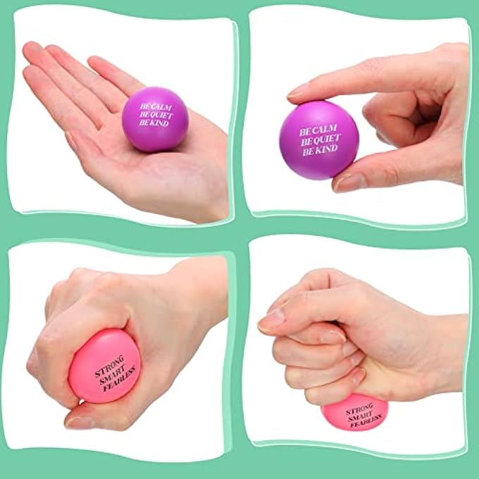 Jerify Motivational Stress Balls 1.57 Inches Inspirational Stress Relief Balls Colorful Quotes Anxiety Foam Balls for Kids Adults Students Hand Exercise Toys Encouraging Supplies (300 Pieces) - Image 3